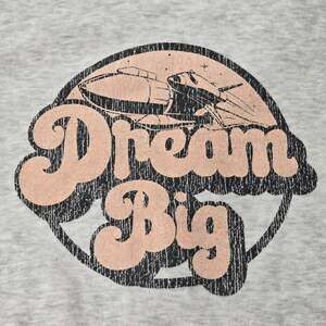 Sport Shuttle DREAM BIG Pullover Graphic NASA Souvenir Kangaroo Sweater Hoodie
